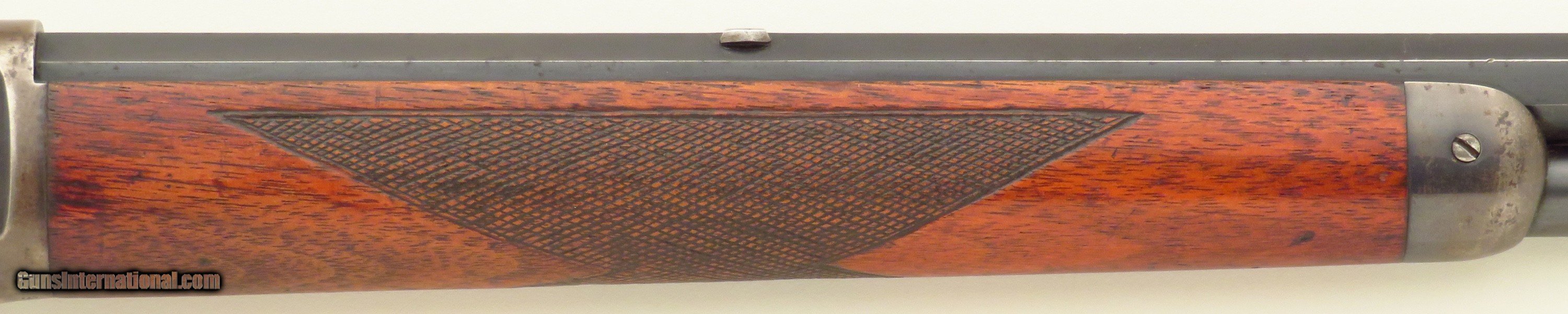 Winchester 1894 .32-40, 1902, checkered, Swiss-type butt plate, 26-inch  octagon, factory letter, solid mechanics, 60 percent receiver finish,  layaway