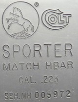 Pre-ban Colt AR-15 Sporter Match HBAR .223, 1990, 20-inch 1/7, 98%, layaway - 10 of 11