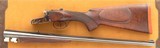 Perugini & Visini double rifle in 9.3x74R, 24.75-inch, ejectors, scalloped, color case, 15.0-inch LOP, 8.2 pounds, cased, 97%, layaway