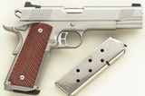 Kimber Gold Combat Stainless II .45 ACP, Custom Shop, stainless, flat top, French skirt, ambi safety, high cut, checkering, beveled, 98%, layaway - 1 of 7