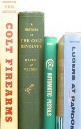 Colt and Luger books, lot of six titles, James, Belden, Bady, Hacker, Kenyon - 2 of 2