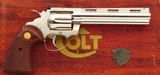 Colt Diamondback .22 LR, nickel, 6-inch, 1979, box, 99 percent, layaway
