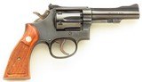 Smith & Wesson 48-4 .22 Magnum, 1978, 4-inch pinned, recessed, adjustable, perfect bore, over 85 percent