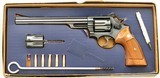 Smith & Wesson 53-2 .22 Jet & .22 LR cylinders, 1972, 8.375 pinned, box, adaptors, outstanding bore, 98 percent, layaway - 1 of 15