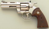 Colt Python .357 Magnum, 1980, 4-inch, new nickel, superb condition, layaway - 2 of 10
