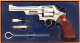 Smith & Wesson 27-2 .357 Magnum, 1976, 6-inch pinned, recessed, nickel, presentation box, 97 percent, layaway - 11 of 11