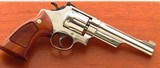 Smith & Wesson 27-2 .357 Magnum, 1976, 6-inch pinned, recessed, nickel, presentation box, 97 percent, layaway - 1 of 11