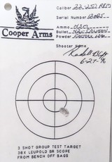Cooper Model 22 .22-250 single shot, outstanding walnut, 2x skeleton, checkered knob, 98 percent, layaway - 15 of 15