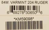 Kimber Model 84M Varmint .204 Ruger, 24-inch stainless fluted, unfired, box, reloading dies - 12 of 12