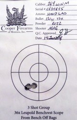 Cooper Model 52 Custom Classic .264 Winchester Magnum, Leupold, box, 99 percent, layaway - 11 of 11