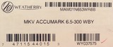 Weatherby Mark V Accumark 6.5-300 Weatherby Magnum, 2023, Wyoming, 3x fluted, TriggerTech, box, dies, brass, new & unfired, layaway - 10 of 10