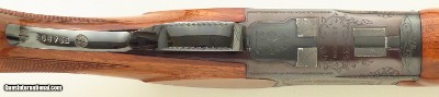 Charles Daly / Miroku Field 12 gauge, 26-inch SK/SK, ejectors, rust blue barrels, 7.2 pounds, great bores - Image 8 of 12