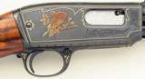 Custom Winchester Model 61 .22 LR, gold game scenes by Michel Courant, banded, quarter rib, AA English, 98 percent, layaway - 5 of 15