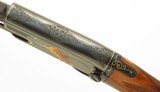 Custom Winchester Model 61 .22 LR, gold game scenes by Michel Courant, banded, quarter rib, AA English, 98 percent, layaway - 7 of 15
