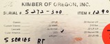 Kimber of Oregon Model 84 S-Series .223 Remington, strong wood, box, rings, 70% metal finish, layaway - 15 of 15