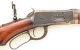 Winchester 1894 takedown .30-30, 1904, letter, 20-inch heavy barrel, fancy wood, half magazine, folding front and rear sights, layaway - 5 of 15