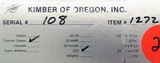 Kimber of Oregon Model 84 Custom Classic .223 Remingtons with matching serial 108, 22 and 24 inch, ebony, boxes, high condition, layaway - 12 of 13