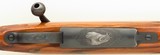 Biesen custom Winchester pre-64 70 .338 Winchester Magnum, engraved, special checkering, AAA English, Blackburn, 97%, layaway - 8 of 15