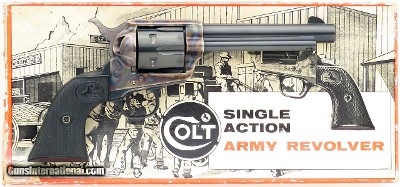 Colt Single Action Army .357 Magnum, Gen 2, 1969, 5.5-inch, color case, matching serials, box, over 95%, layaway