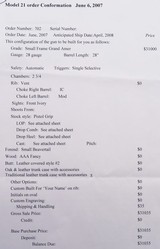 Winchester / CSMC Model 21 Grand American Small Frame 28 gauge, 2008, 28-inch IC/M, excellent walnut, 6 lbs., 14.5 LOP, cased, over 95%, layaway - 14 of 14