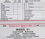 Winchester / CSMC Model 21 Grand American Small Frame 28 gauge, 2008, 28-inch IC/M, excellent walnut, 6 lbs., 14.5 LOP, cased, over 95%, layaway - 11 of 14