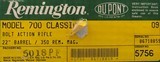Remington 700 Classic .350 Remington Magnum, 1985, new in box - 3 of 3