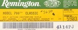 Remington 700 Classic .300 Weatherby, 1989, new in the box - 3 of 3