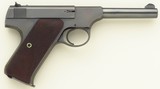 Outstanding Colt Woodsan .22 LR, 1937, 4.5-inch, four magazines, serialed target, box, George Hoenig, estate of Tom Siatos, 97 percent, layaway - 2 of 11