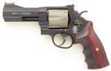 Smith & Wesson 329PD ( AirLite) .44 Magnum, 2003, 4-inch, adjustable, round butt, rosewood, case, 90 percent - 2 of 10