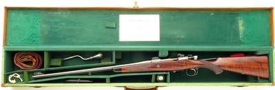 Rigby (London) .270 Winchester, Mauser 98, engraved, 7 pounds, 85 percent, layaway