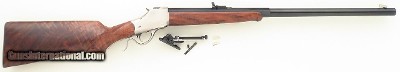 Winchester 1885 High-Wall by C. Sharps in .45 Colt, 2024, octagon-to-round, single set, exhibition wood, heavily upgraded, as new, layaway