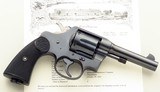 Outstanding Colt New Service .45 Colt, 1925, 4.5-inch, transition, factory letter, 97 percent, layaway - 1 of 12