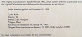 Winchester 1892 .44-40, 1905, letter, 24-inch octagon, layaway - 15 of 15