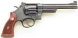 Smith & Wesson .44 Target Model of 1950 (pre-24) .44 Special, 1955, five screw, letter, 6.5-inch, 4x serial, pristine bore, 99 percent, layaway - 2 of 14
