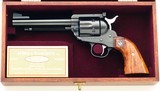 Outstanding Ruger Blackhawk New Model Flat Top .44 Special, 2009, 5.5-inch, custom grips & presentation case, 99%, layaway - 11 of 12