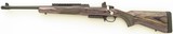 Left hand Ruger Gunsite Scout .308 Win., threaded, sights, ring mounts, four factory magazines, box, 98 percent - 2 of 9