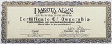 Dakota 76 Safari 7x57, 2001, Don Allen, moon bead, banded, island express, drop box, checkered knob, certificate, 98 percent, layaway - 15 of 15