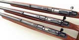 Kimber of Oregon Model 82 SuperAmerica same-serialed trio in .22 LR, .22 Magnum & .22 Hornet, quarter rib, AAA-claro, unfired, layaway - 3 of 11