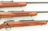 Kimber of Oregon Model 82 SuperAmerica same-serialed trio in .22 LR, .22 Magnum & .22 Hornet, quarter rib, AAA-claro, unfired, layaway - 11 of 11