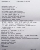 Cylinder & Slide custom Girsan P-35 9mm, Browning High Power clone, complete build, new, layaway - 10 of 11