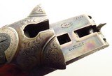Westley Richards drop lock 12, 1912, 28-inch IC/M sleeved for steel by Rigby, 2.75, scalloped, tight, case, factory letter, layaway - 13 of 15
