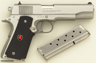 Colt Delta Elite 10mm, 1989, stainless steel, two magazines, 98 percent