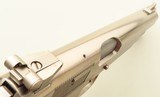 Belgian Browning Hi-Power 9mm, 1980, nickel, adjustable, two magazines, appears unfired, layaway - 3 of 8