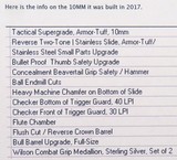 Wilson Tactical Supergrade 10mm, 2017, nine mags, bull, fluted, at least 99 percent, layaway - 10 of 10