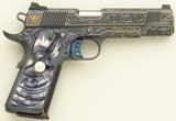 Custom Wilson Combat CQB Elite .45 ACP, 2018, Jere Davidson engraving, crosscut mammoth, presentation box, unfired, layaway - 2 of 11
