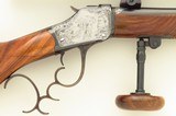 Custom Winchester 1885 High Wall .225 Win., Jim Dubell, Dennis Earl Smith, Gary Griffiths, engraved, Lyman, layaway - 5 of 15