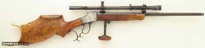 Custom Winchester 1885 High Wall .225 Win., Jim Dubell, Dennis Earl Smith, Gary Griffiths, engraved, Lyman, layaway