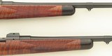 Matched pair of custom Winchester pre-64 Model 70s in .270 and .30-06 by Jim Dubell, AAA walnut, banded, skeleton, Conetrol, 7.4 pounds, layaway - 11 of 12