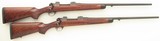 Matched pair of custom Winchester pre-64 Model 70s in .270 and .30-06 by Jim Dubell, AAA walnut, banded, skeleton, Conetrol, 7.4 pounds, layaway - 1 of 12