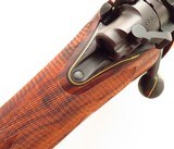 Stunning custom Winchester pre-64 70 .375 H&H, Tom Burgess, Monty Kennedy, Lee Griffiths, five game scenes, exhibition English, unfired, layaway - 14 of 15